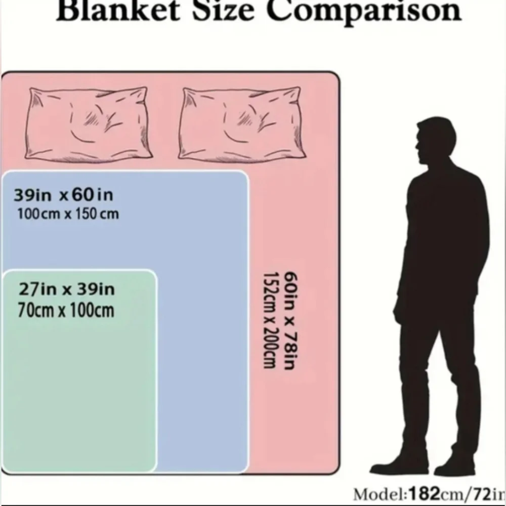 Soft Blanket Geometric Print Pattern Throw Blankets Soft Cozy Twin Bed Topper
